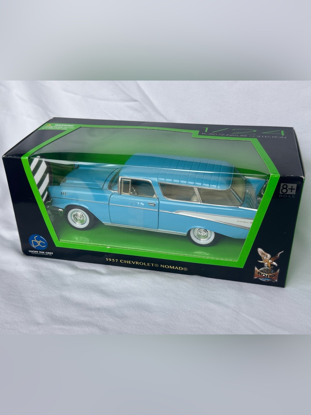1957 Chevrolet Nomad Die-Cast Model - Blue - Classic Station Wagon